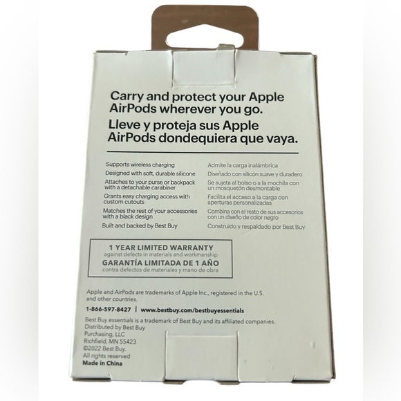 Apple AirPods 3rd Generation Black Silicon Case - Picture 2 of 2